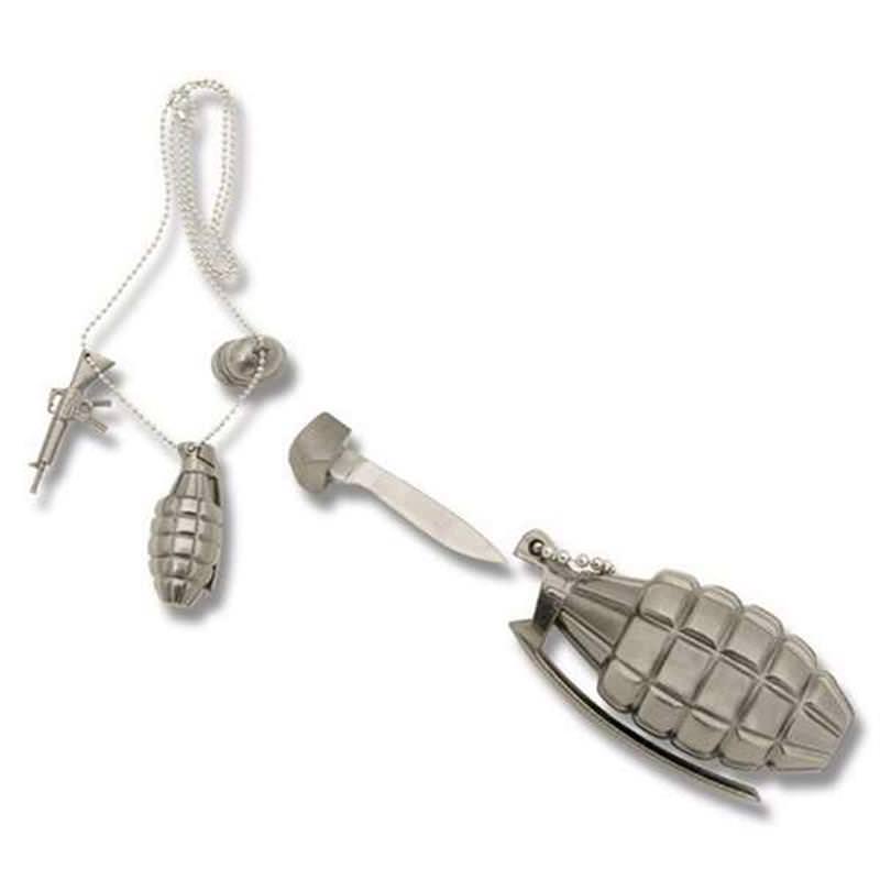 Grenade Neck Knife - Tophatter's Army Products & Self Defense Collectible Weapons - Tophatter Daily Deals